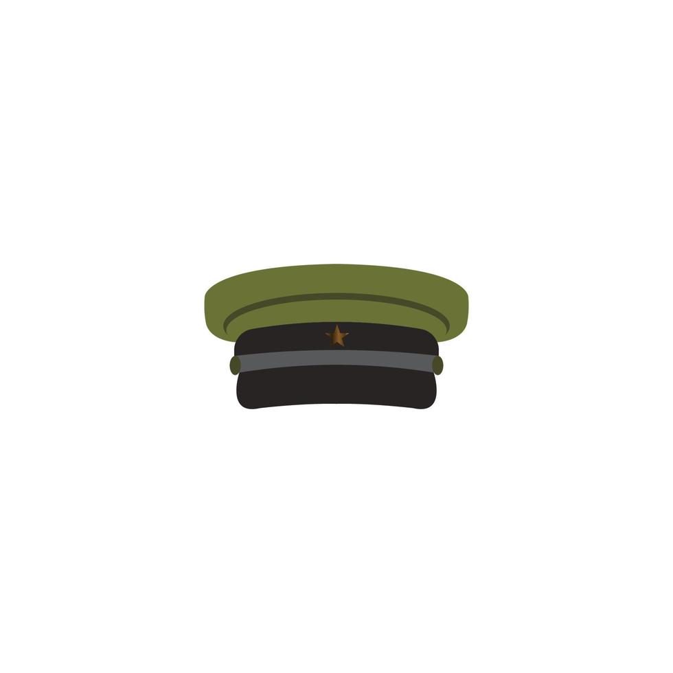 Militärhut-Symbol vektor
