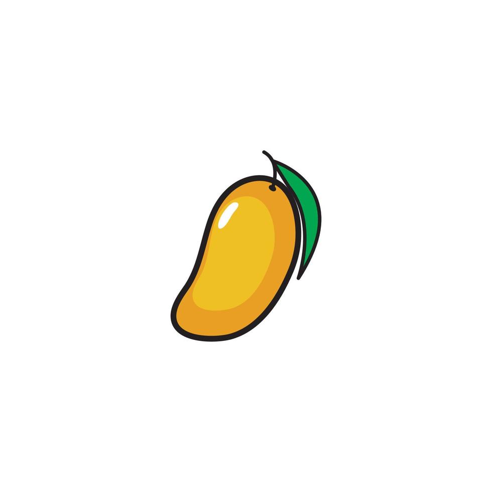 Mango-Symbol-Vektor-Illustration-Template-Design vektor