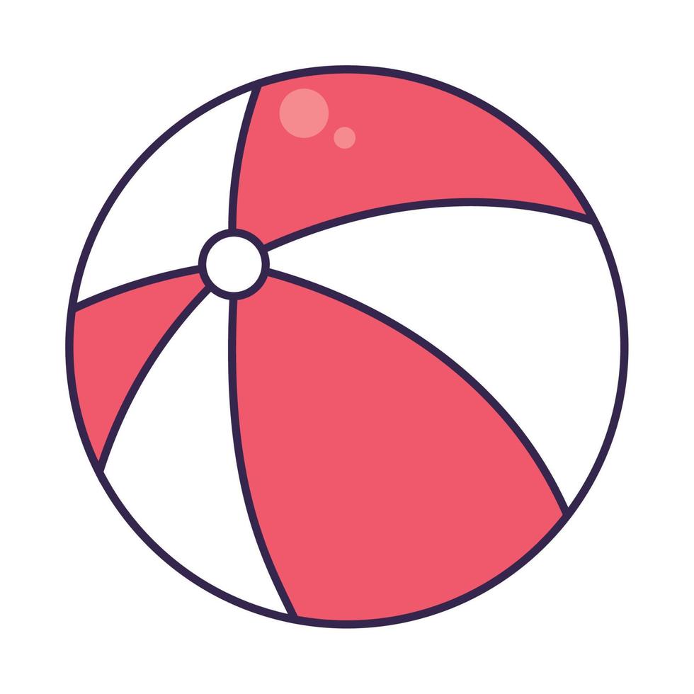 Strandball-Symbol vektor