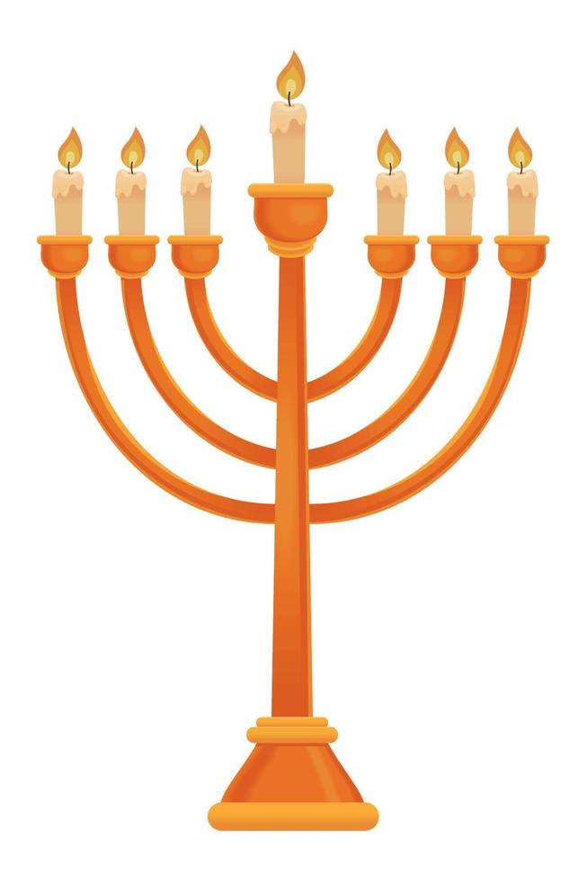 Kerzen jüdische Menora vektor