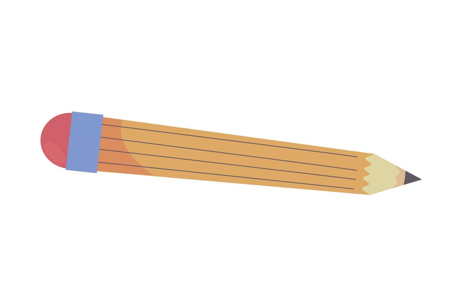 Bleistiftsymbol isoliert vektor