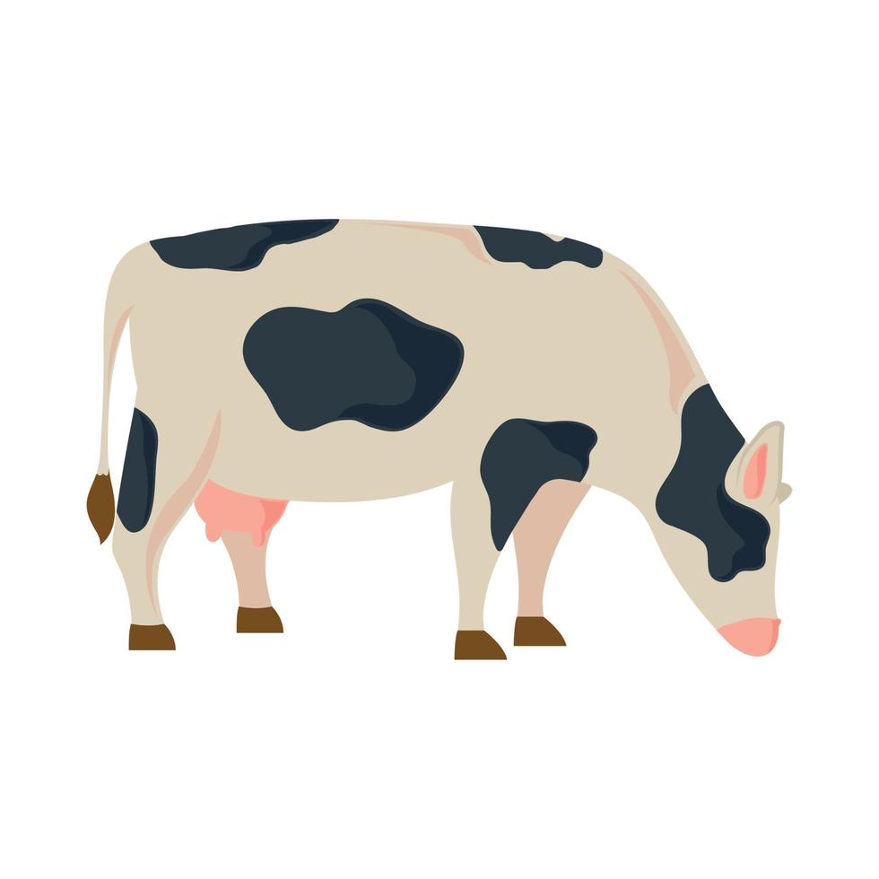 Kuh-Nutztier-Symbol vektor