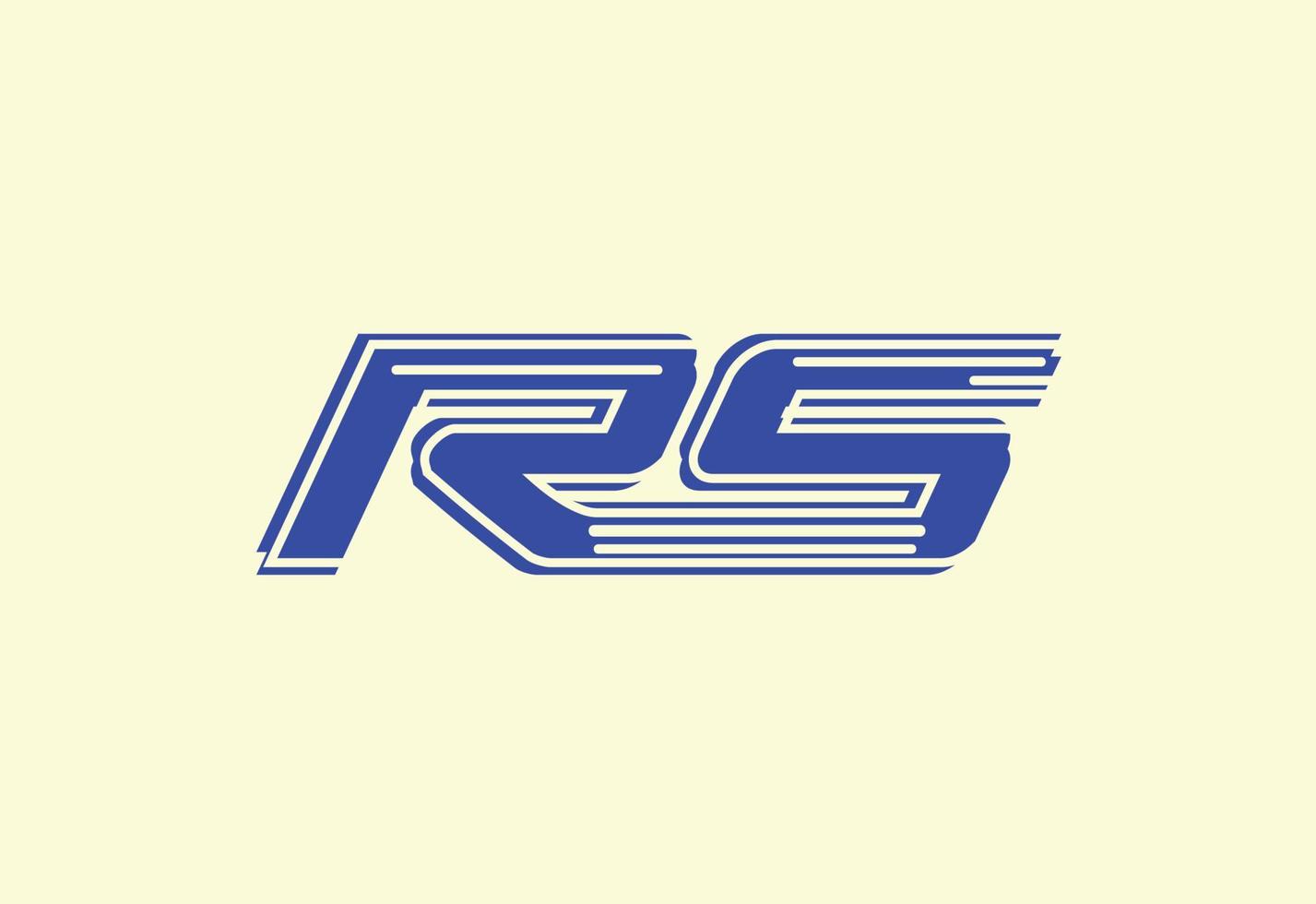 Buchstabe rs Logo und Icon-Design-Vorlage vektor