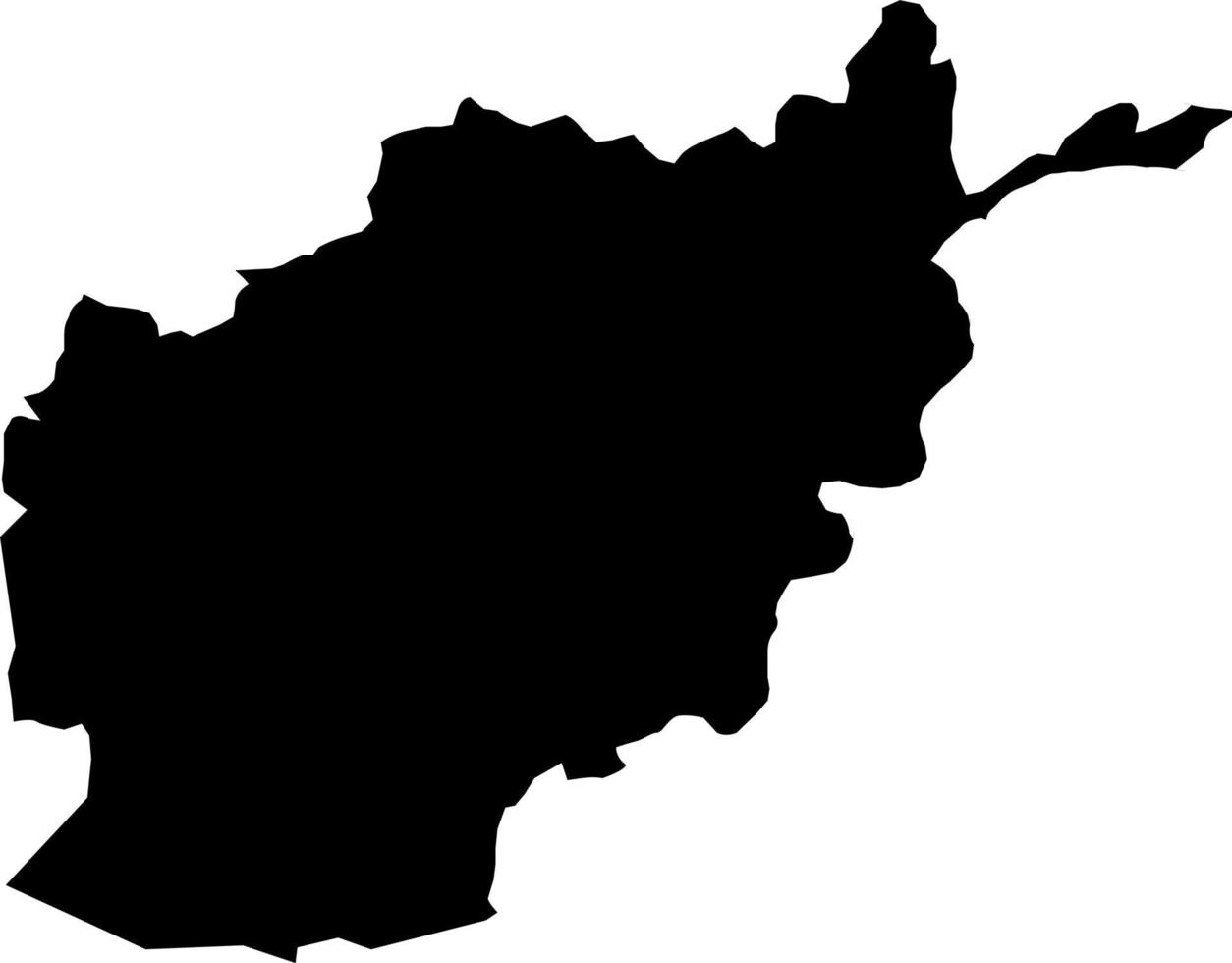 Asien afghanistan vektor map.hand dragen minimalism stil.