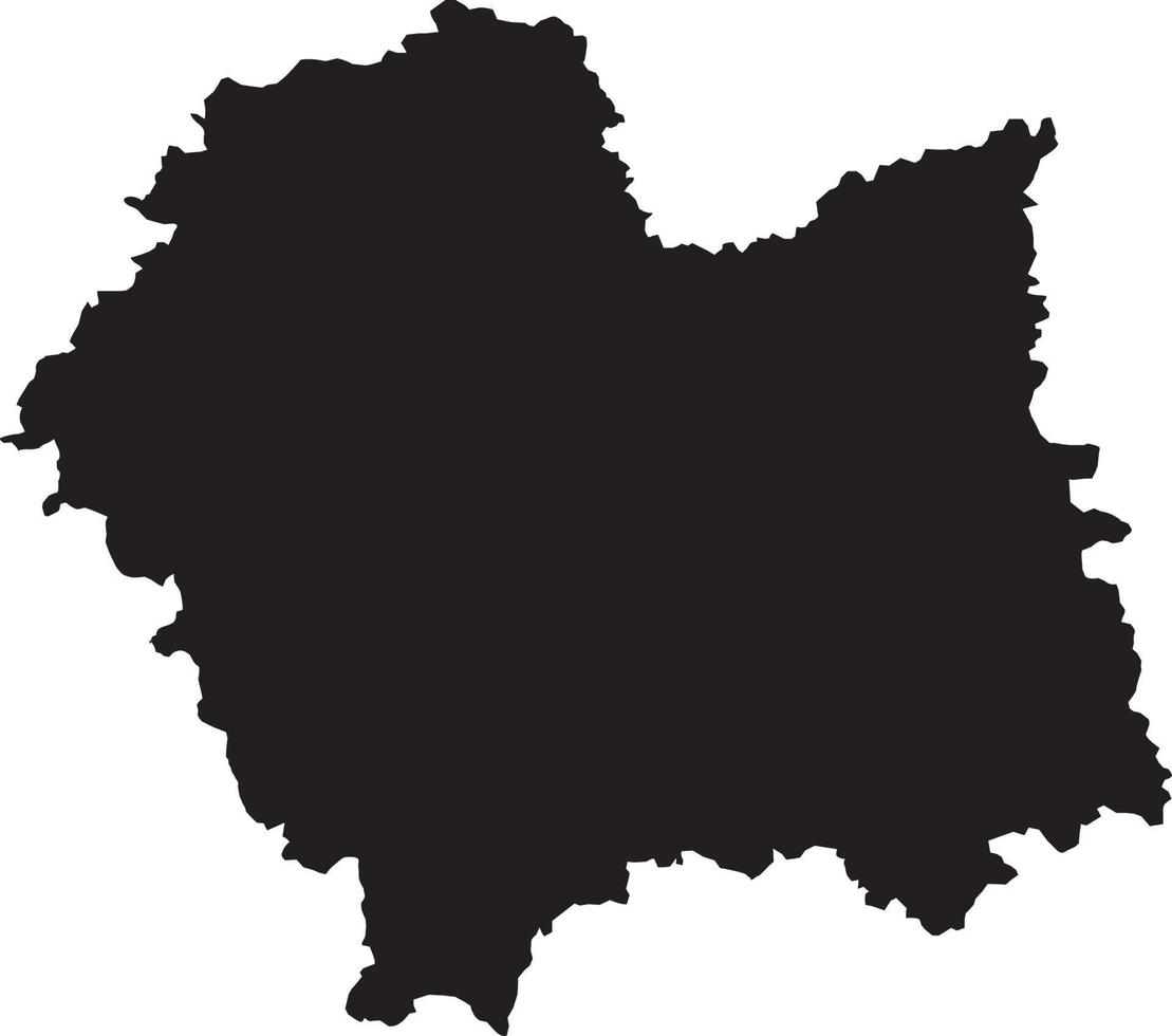 silhuett av polen Land karta, malopolskie map.hand dragen minimalism stil. vektor