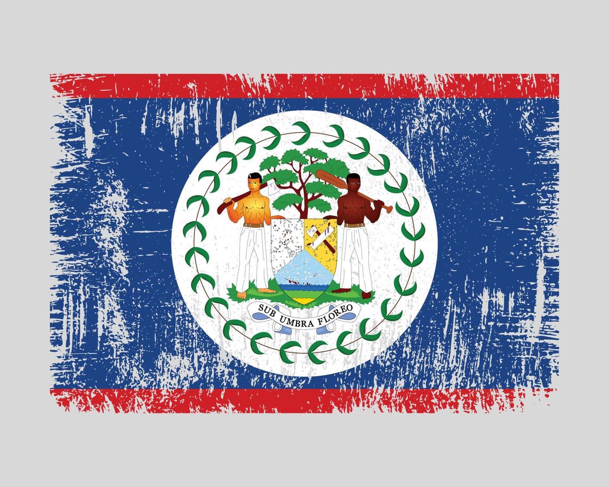 belize flagga vektor