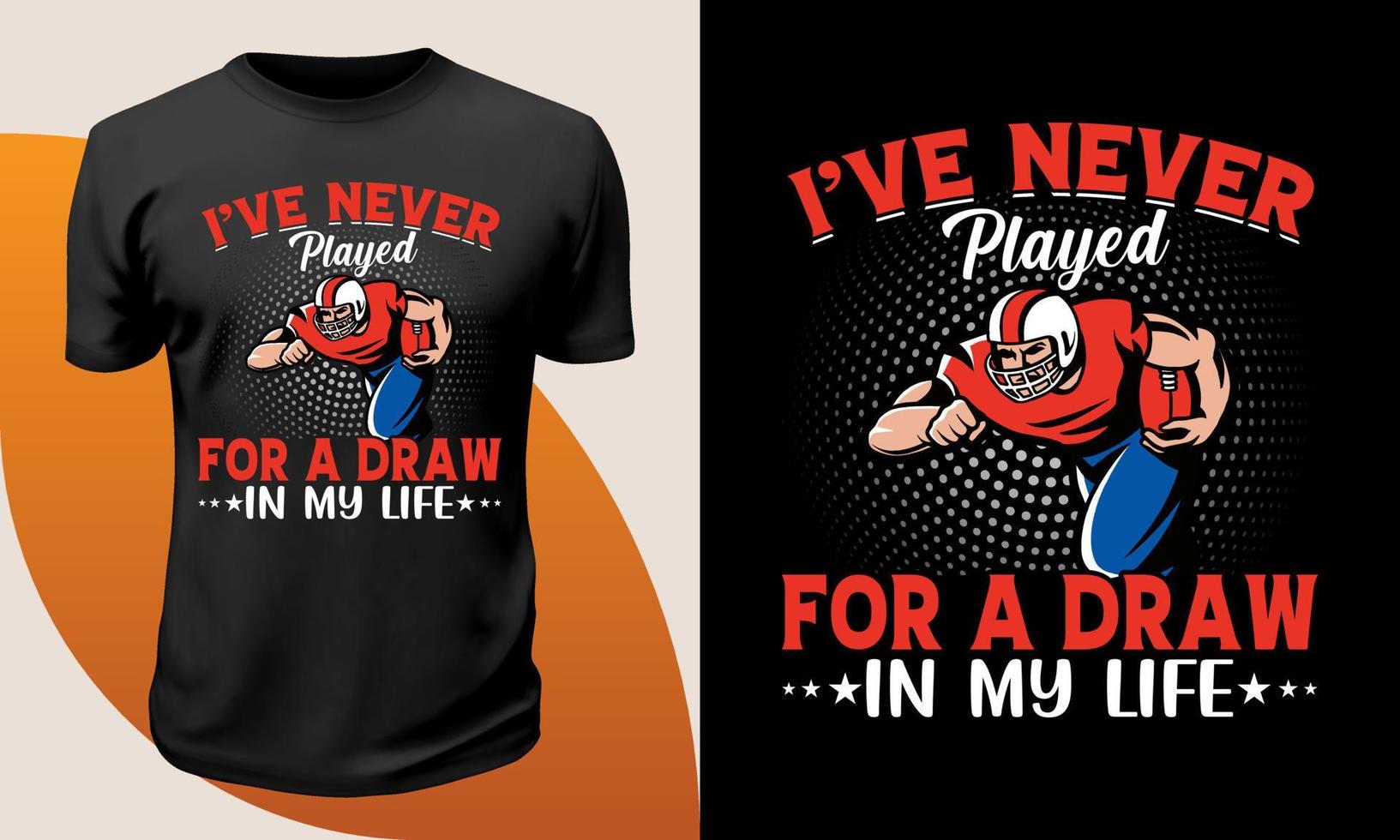 American-Football-T-Shirt, Fußball-T-Shirt-Design vektor
