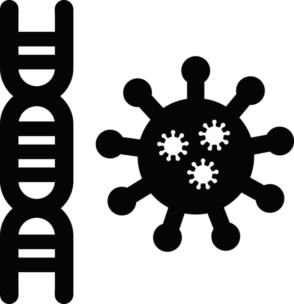 bakteriell virus ikon vektor