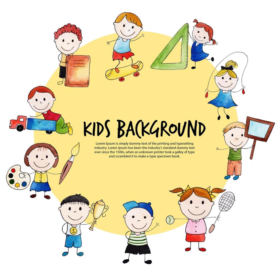 Kreis Von Kindern Fur Den Schulanfang Download Kostenlos Vector Clipart Graphics Vektorgrafiken Und Design Vorlagen