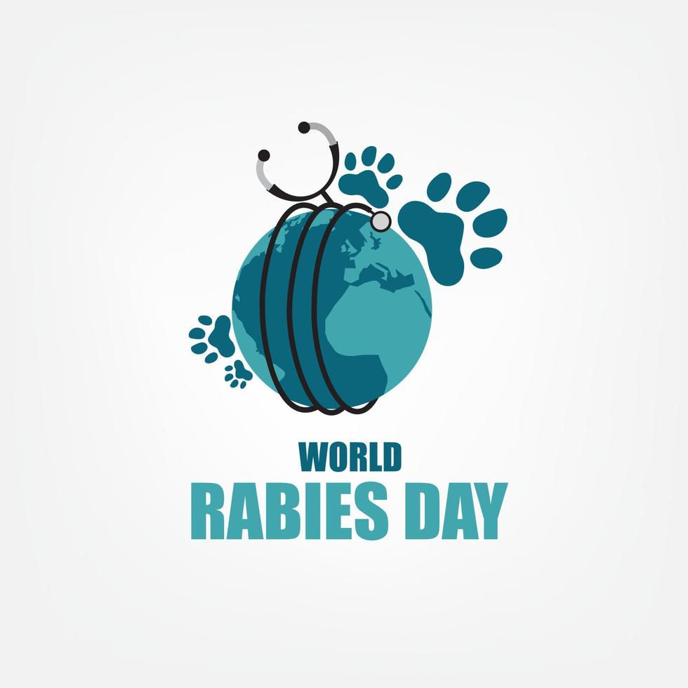 värld rabies dag vektor illustration. enkel och elegant design