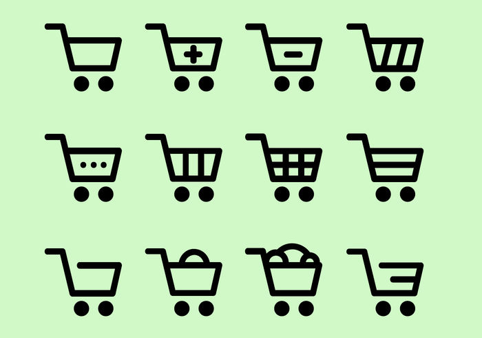 Kostenlose Shopping Icons Vektor