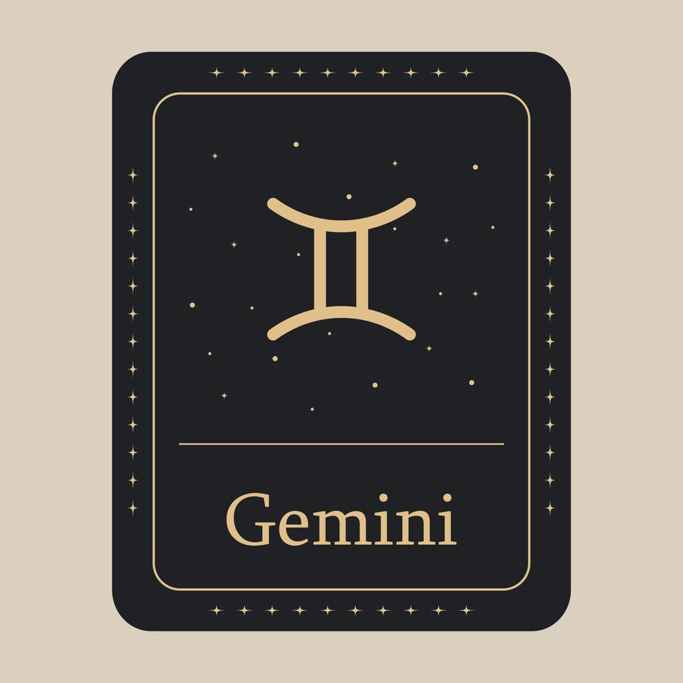 gemini zodiaken ikon. vektor illustration.