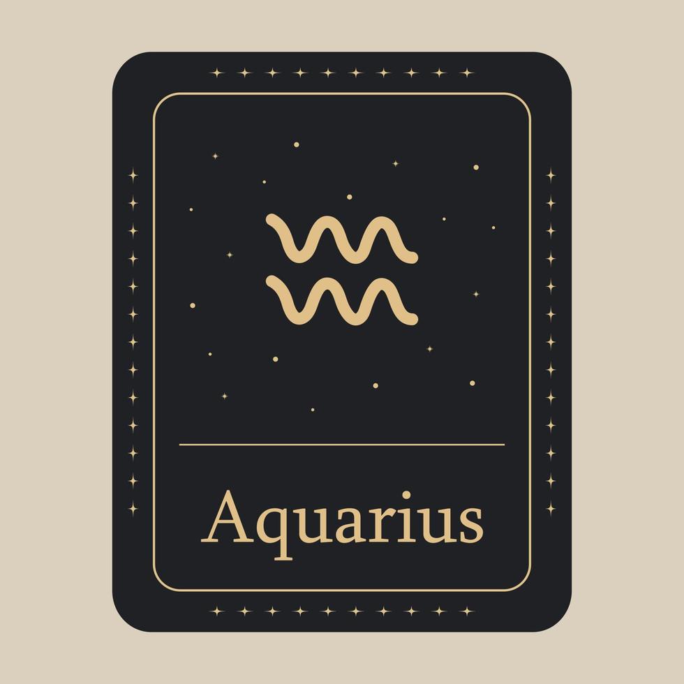 aquarius zodiaken ikon. vektor illustration.