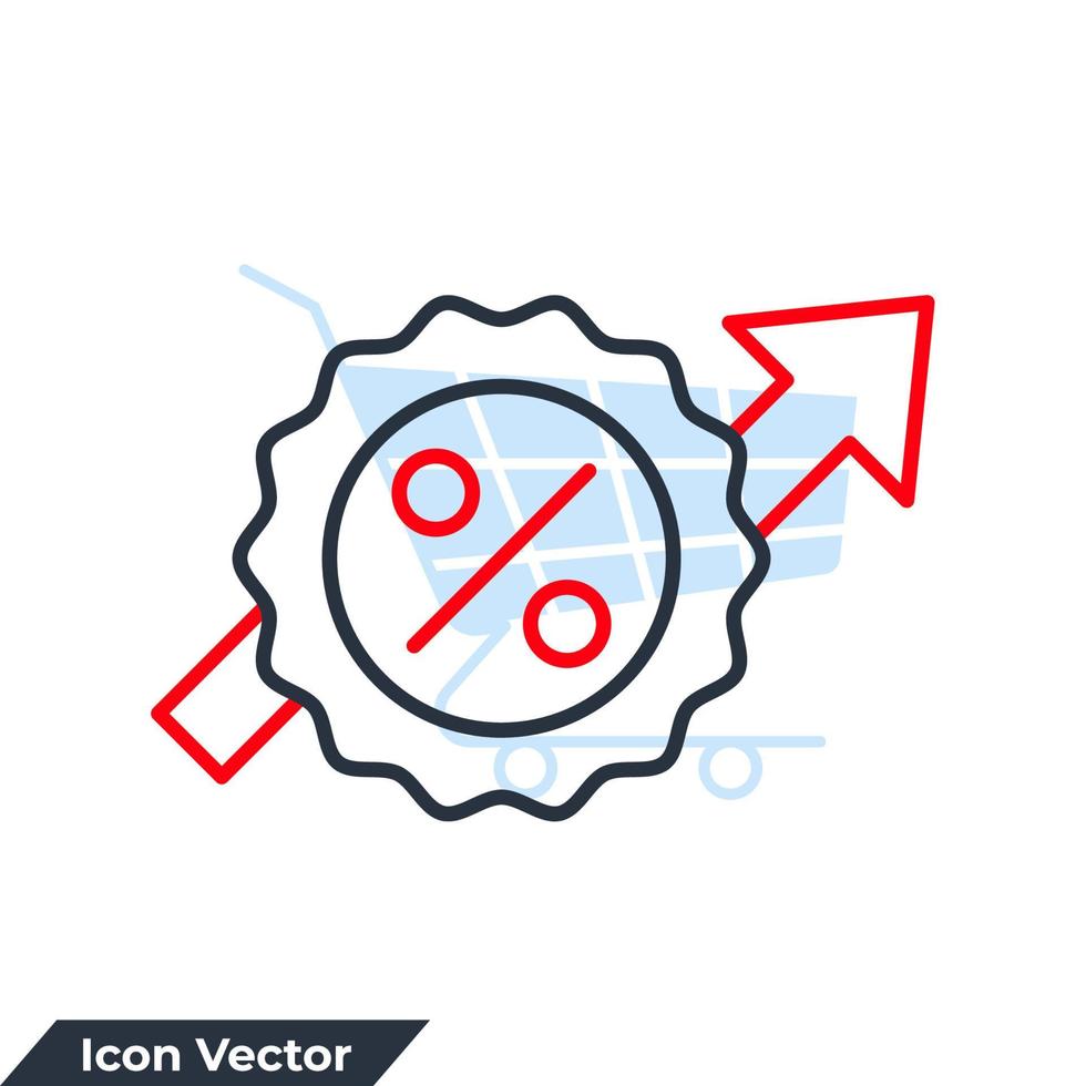 Bestes Angebot Symbol Logo Vektor Illustration. rabattsymbolvorlage für grafik- und webdesignsammlung