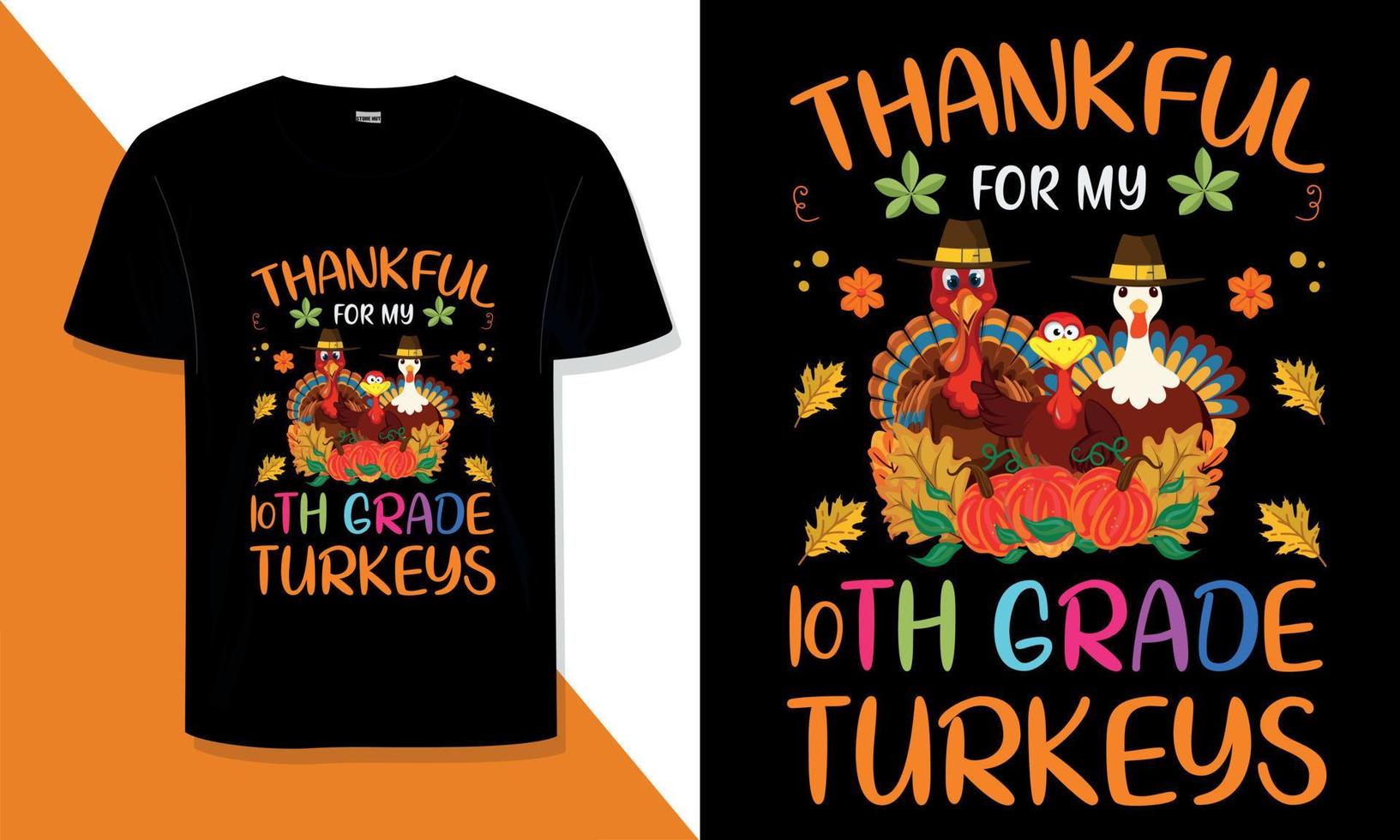 Thanksgiving-T-Shirt-Design Benötigen Sie ein Thanksgiving-Typografie-T-Shirt-Design für ein T-Shirt für Ihren Print-on-Demand-Shop? vektor