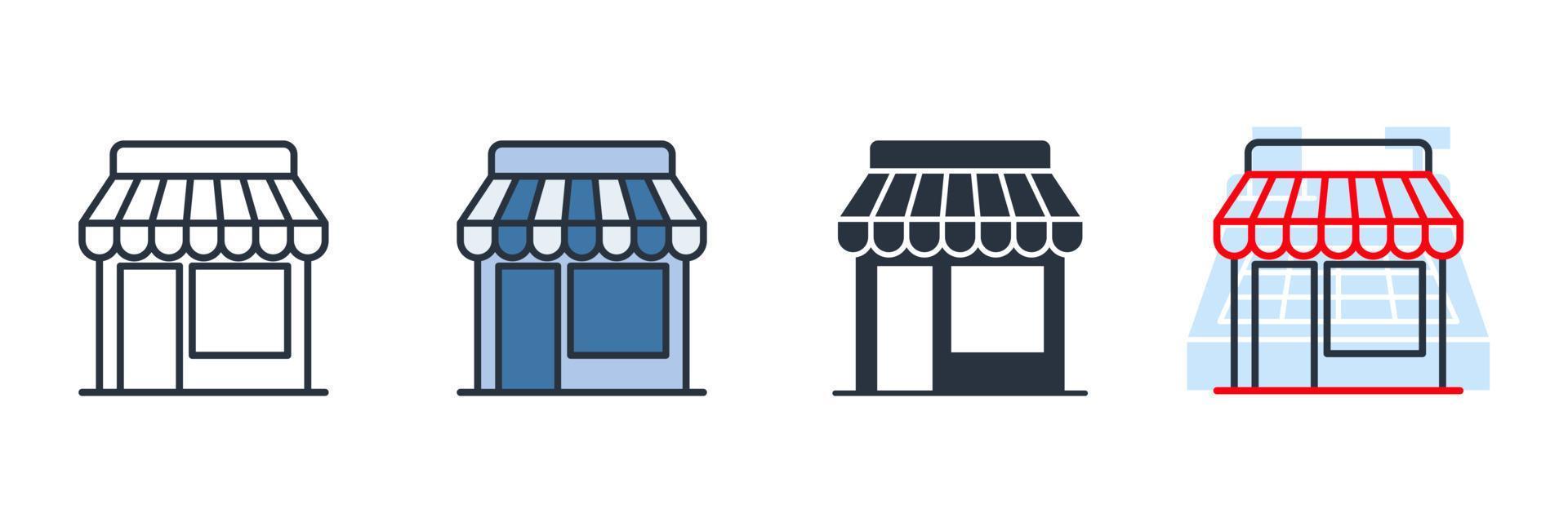Shop-Symbol-Logo-Vektor-Illustration. Marktsymbolvorlage für Grafik- und Webdesign-Sammlung vektor