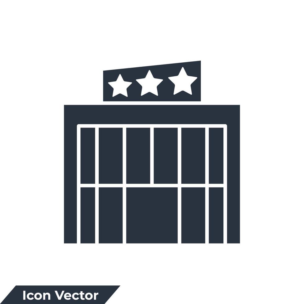 Mall-Center-Symbol-Logo-Vektor-Illustration. Symbolvorlage für Einkaufszentrum für Grafik- und Webdesign-Sammlung vektor