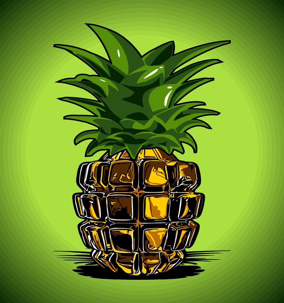 ananas formad granat vektor