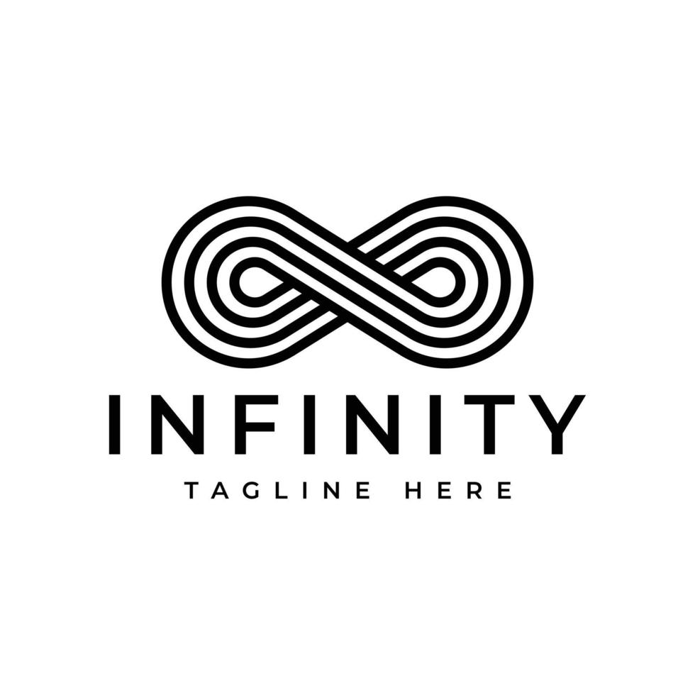 modern infinity-logotypdesign vektor