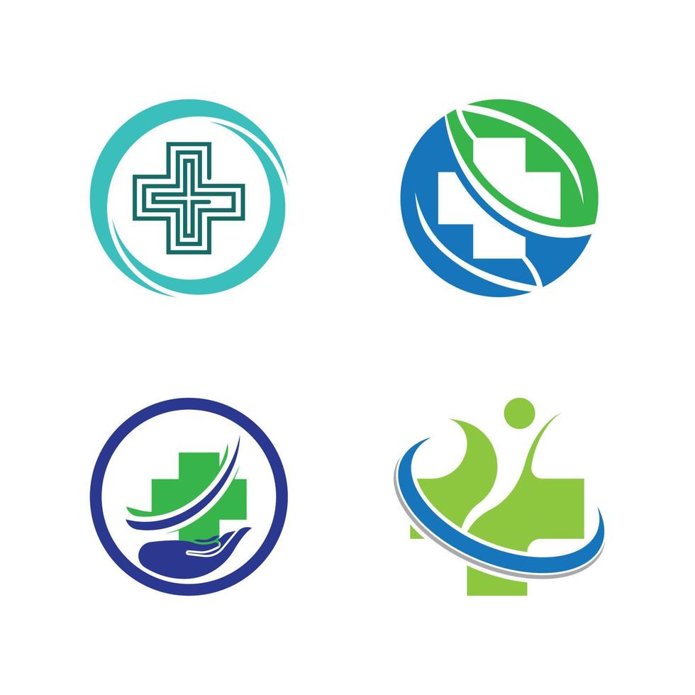 hälso medicinsk logotyp mall vektor