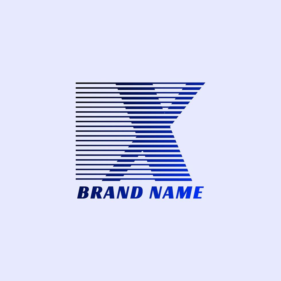 Buchstabe x Streifen professionelle Unternehmensinitialen Vektor-Logo-Design vektor