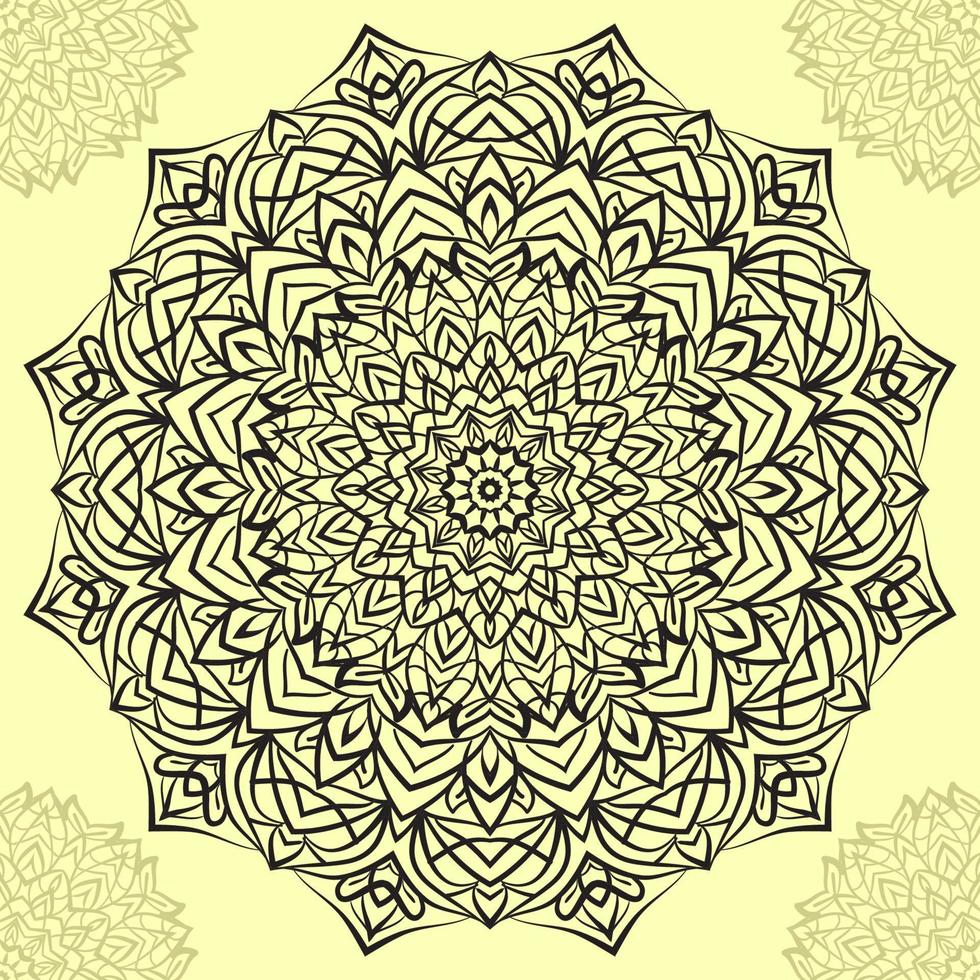 mandala art kreisförmiges trippy rundes dekoratives design für web- oder druckelemente vektor