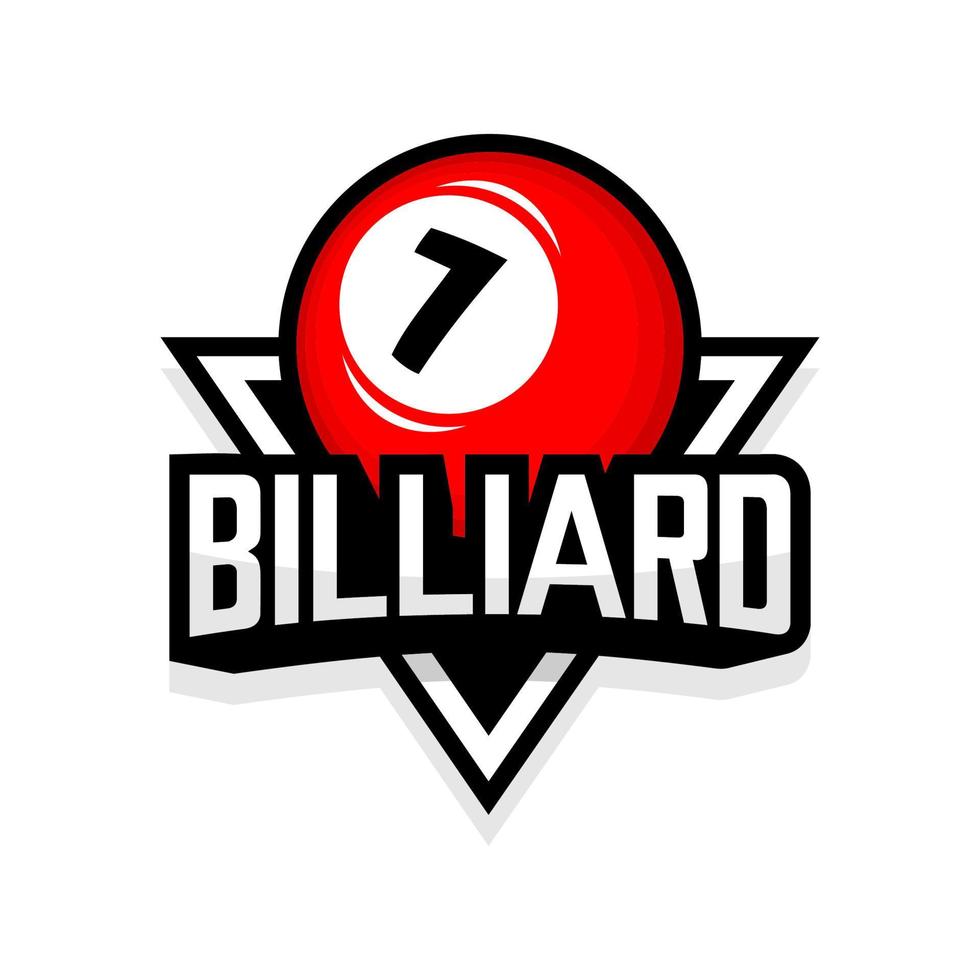 rotes Billard-Logo vektor