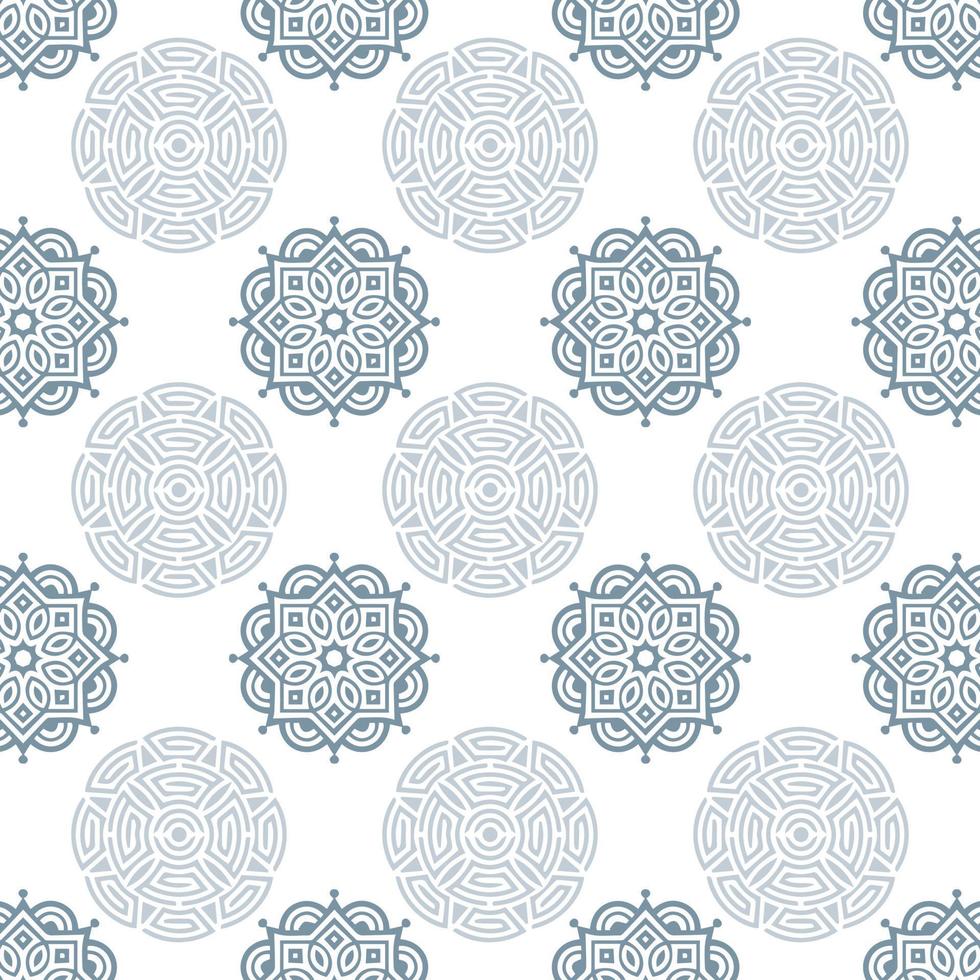 nahtlose Mandala-Muster-Design-Vektor-Illustration vektor