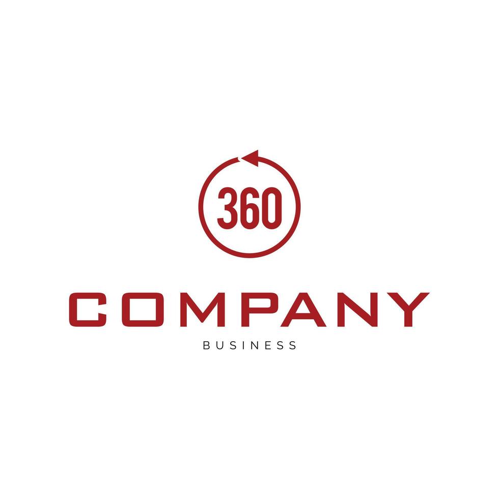 360 pil ikon logotyp design mall vektor
