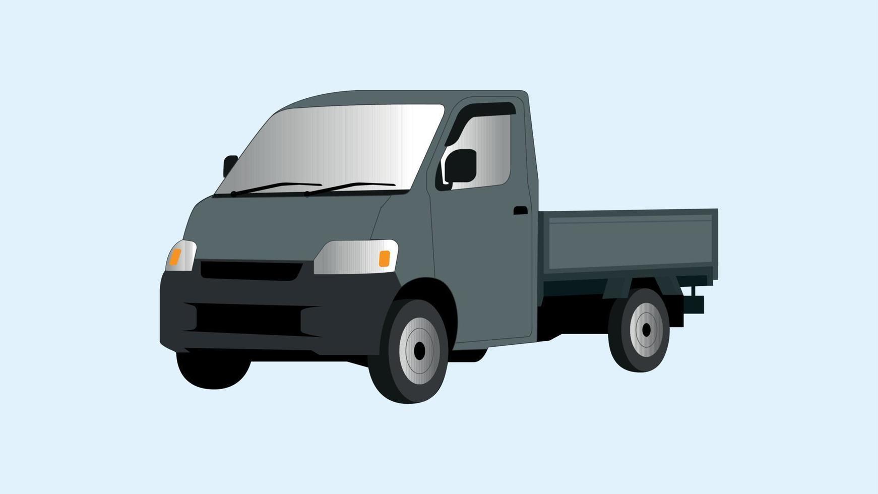 Pick-up-Auto-Vektor-Illustration vektor