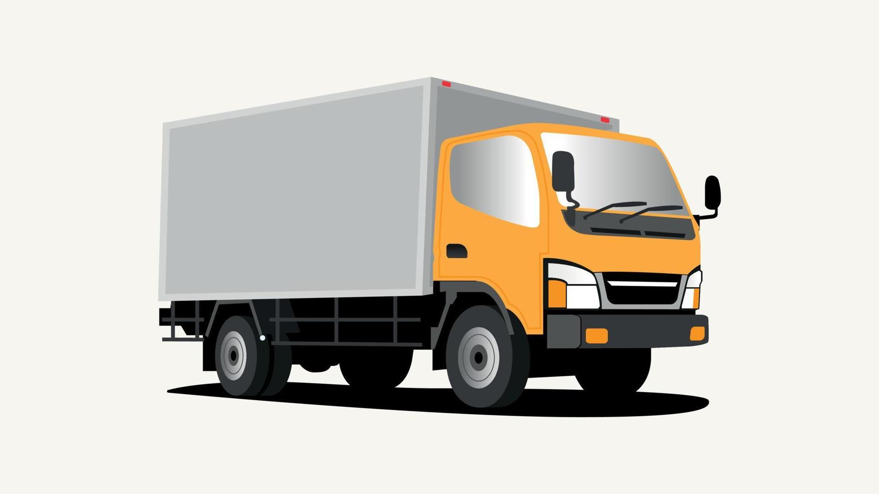 Lieferbox LKW-Vektor-Illustration vektor