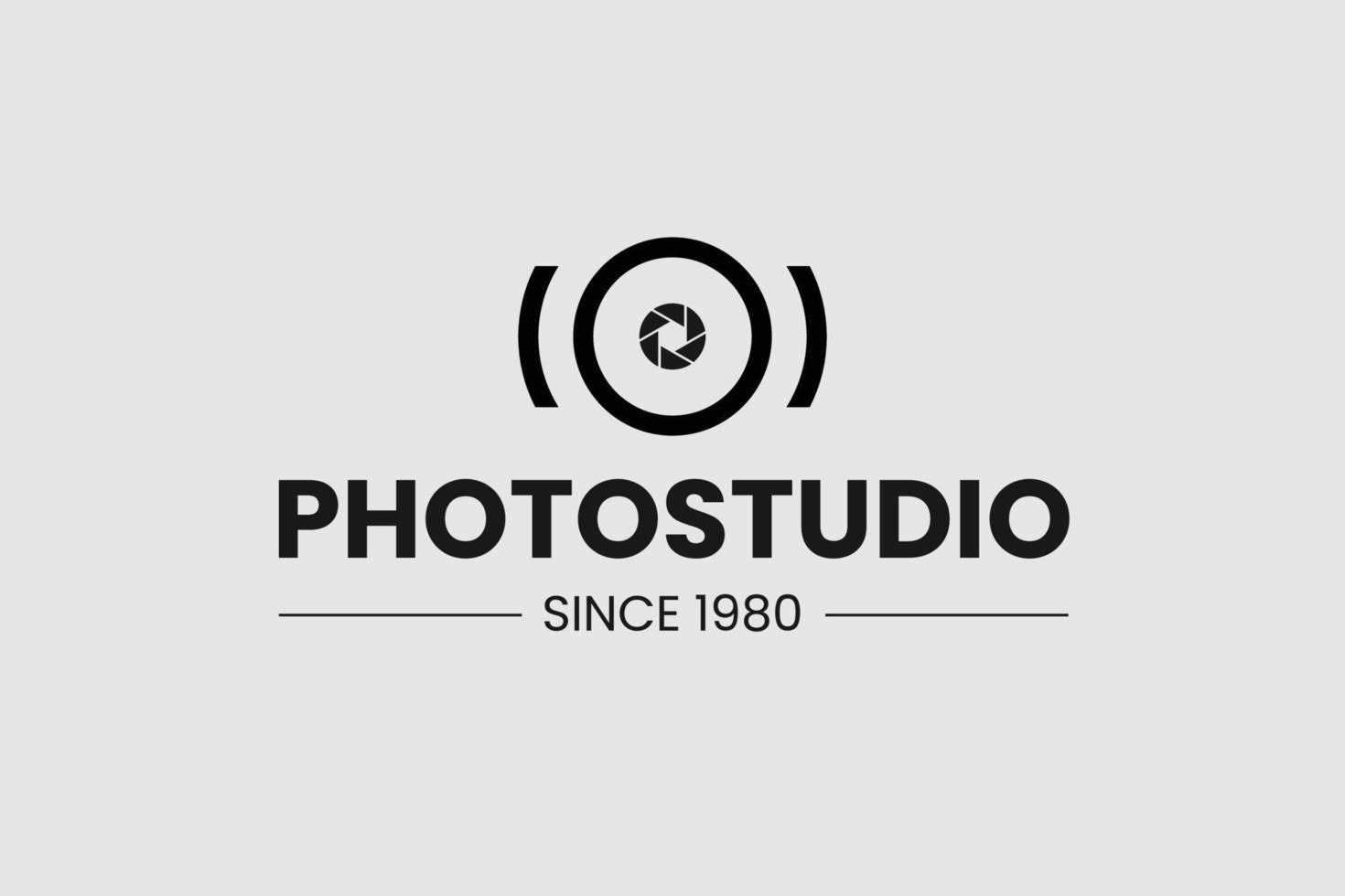 Fotografie-Logo für Fotografen vektor