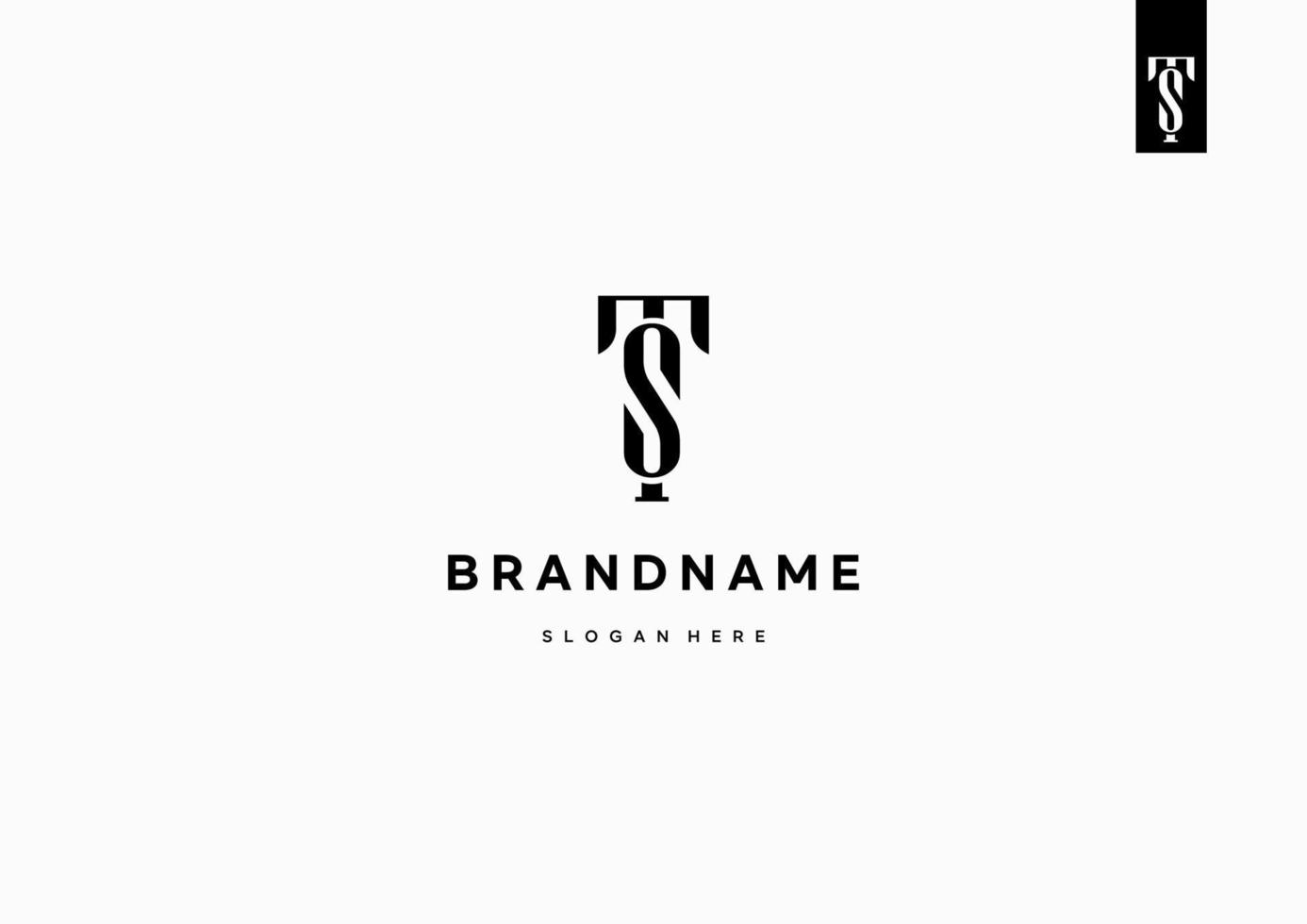 buchstabe ts logo design, st monogramm logo design, minimal kreativ modern vektor