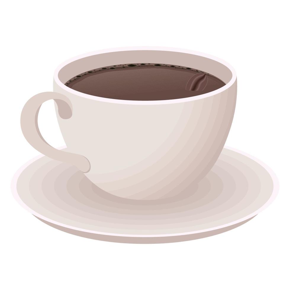 Kaffeetasse in Schale vektor