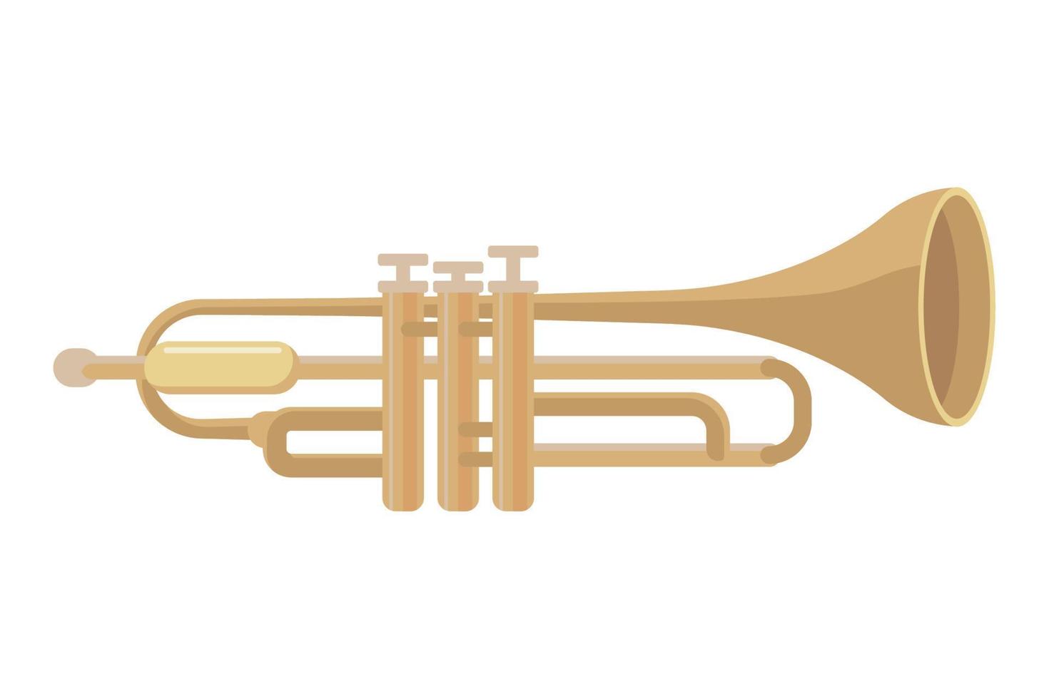trumpet musikinstrument vektor
