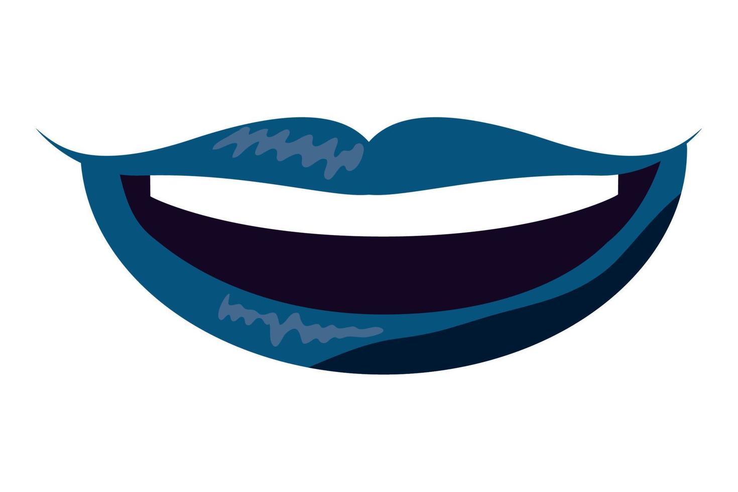 Frauenmund mit Lippenstift vektor