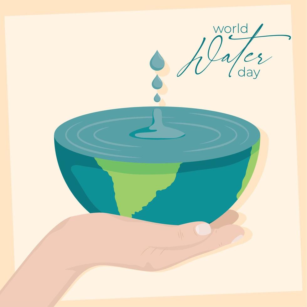 Banner zum Weltwassertag vektor