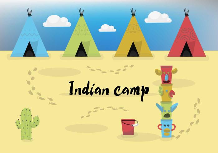 Gratis Vector Indian Camp
