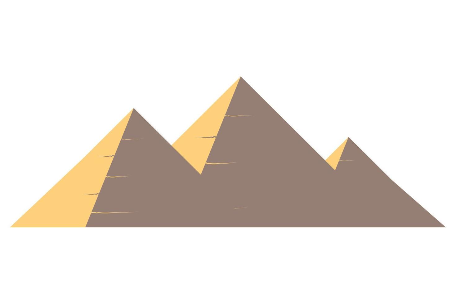 egyptiska kulturpyramider vektor