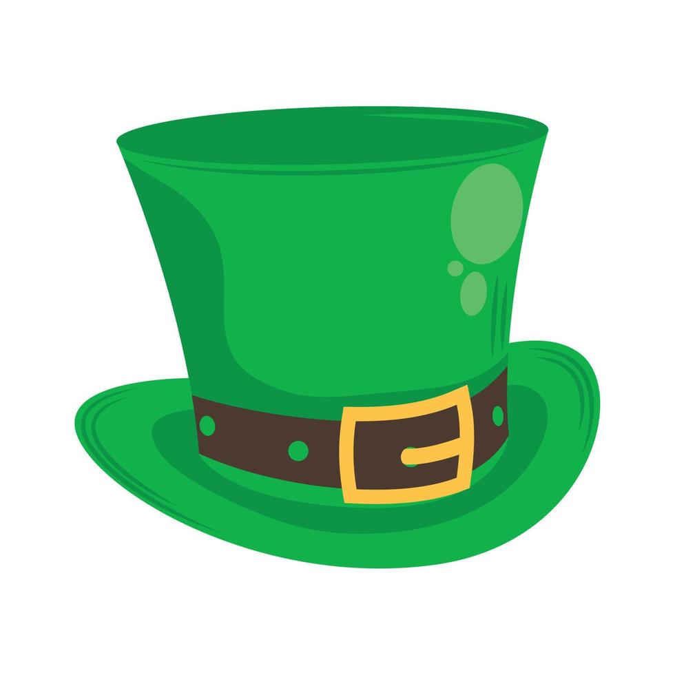 leprechaun grön hatt vektor