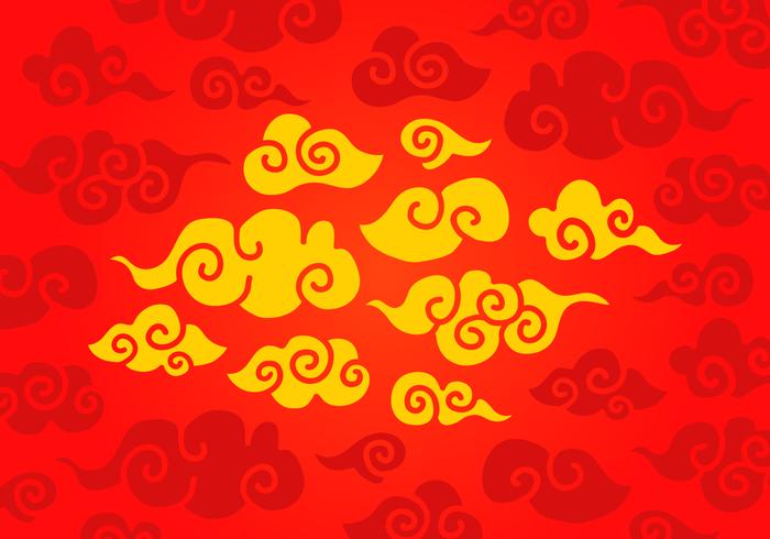 Vector Chinesische Wolken