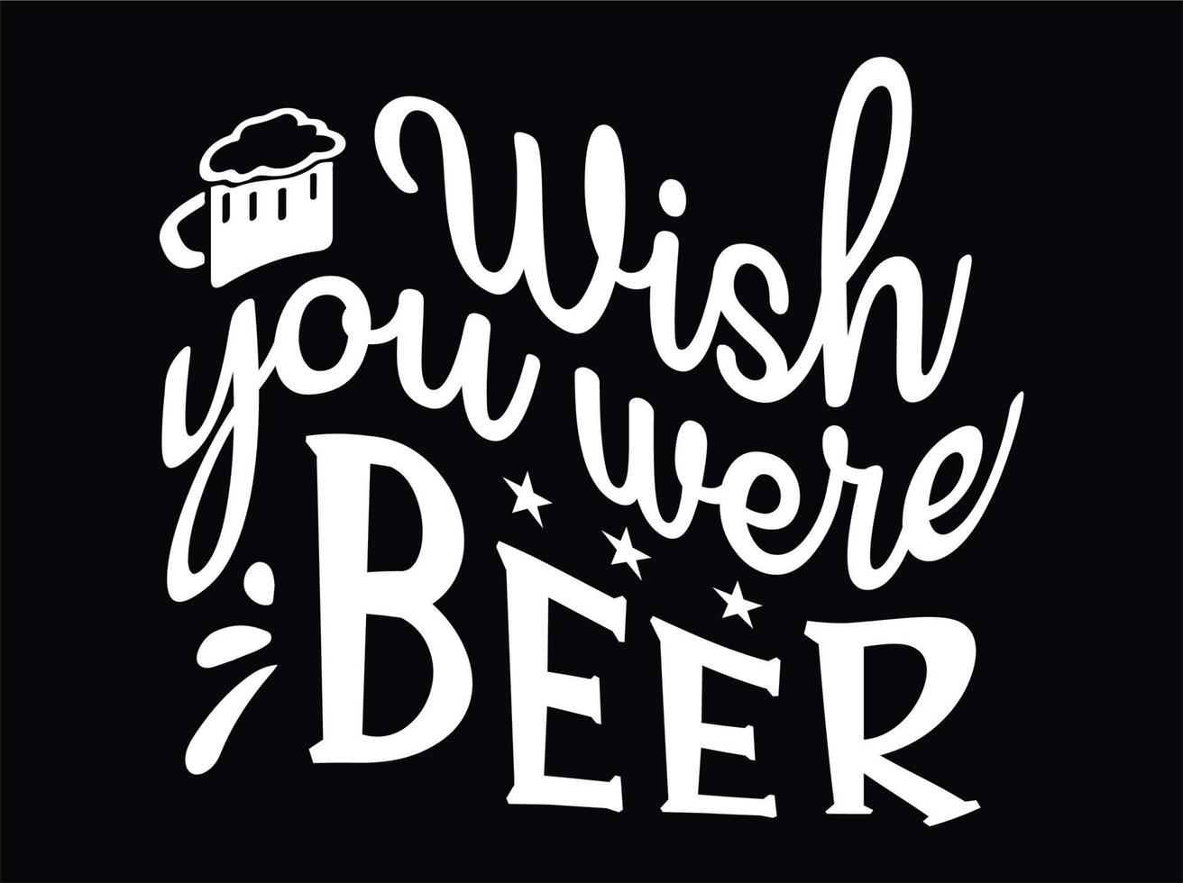 Bier-T-Shirt-Design-Vektordatei vektor