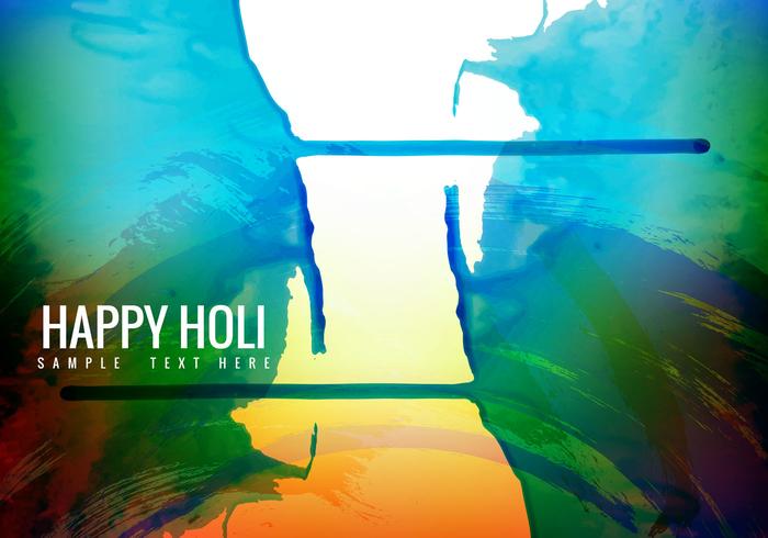 Free Colorful Holi Hintergrund Vektor