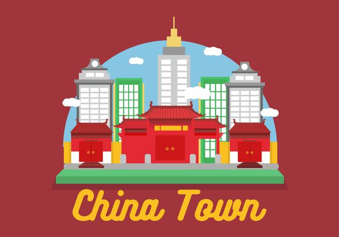 Kina Town Vector