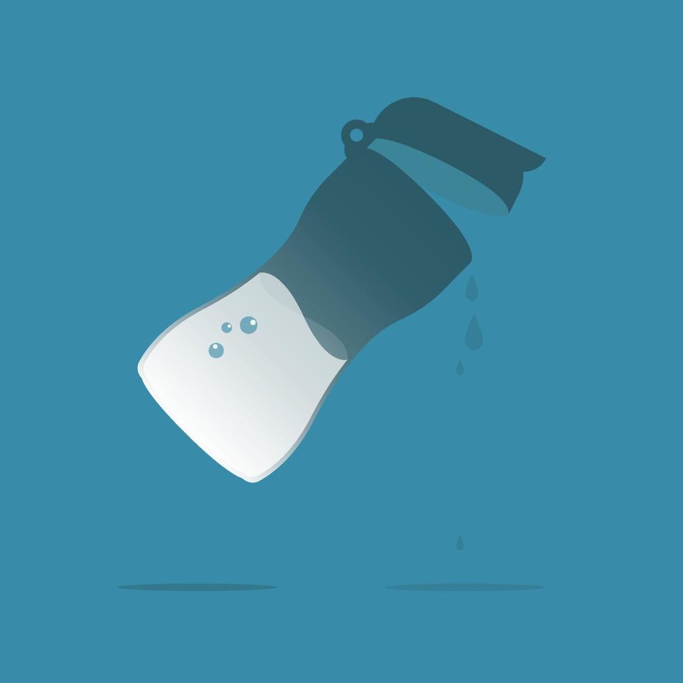 design ikon tumlare flaska dryck vatten logotyp vektor