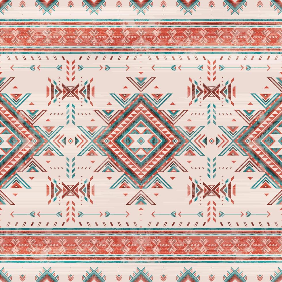 geometrisches ethnisches Muster nahtlose Farbe orientalisch. nahtloses Muster. design für stoff, vorhang, hintergrund, teppich, tapeten, kleidung, verpackung, batik, stoff, vektorillustration vektor