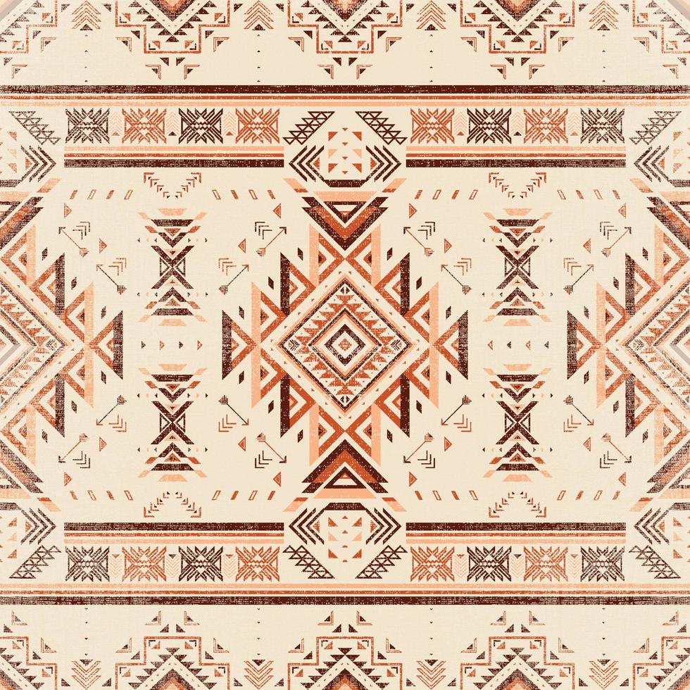 gebürtige indianische Ornamentmuster geometrische ethnische Textilbeschaffenheit Stammes- aztekisches Muster Navajo mexikanischer Stoff nahtlose Vektordekoration Mode vektor