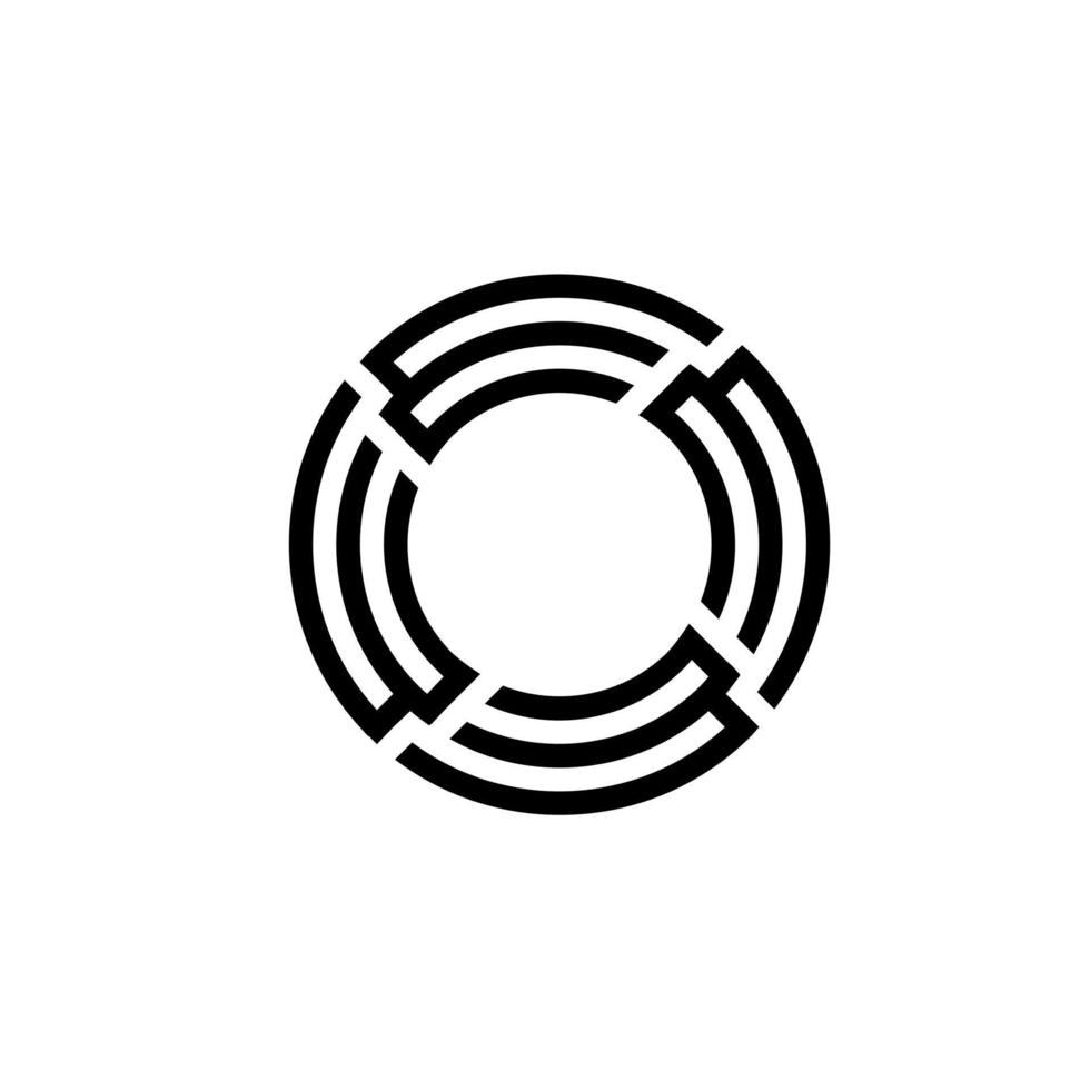 vektor design abstrakt cirkel logotyp ikon proffs vektor