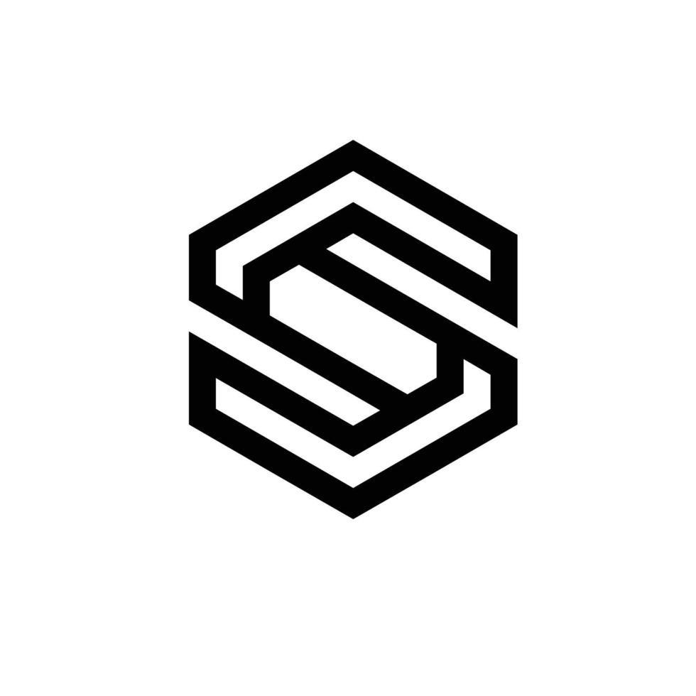 brev s logotyp mönster proffs vektor