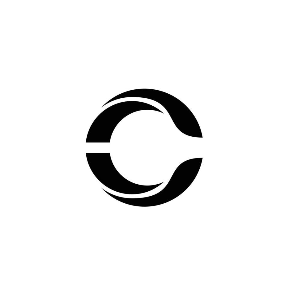 Buchstabe c Logo-Designs vektor